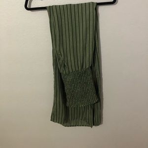 Green strapless romper